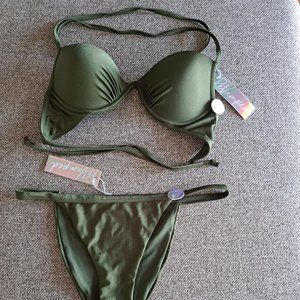 BNWT Green Bikini - Top: XS - Bottom: Small